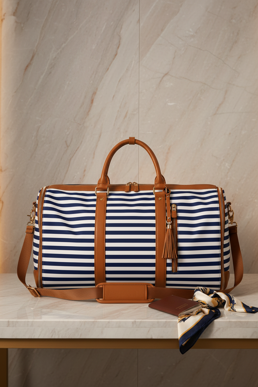 Porte-habits Dolcetrip coloris rayé bleu